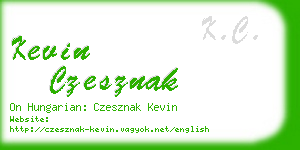 kevin czesznak business card